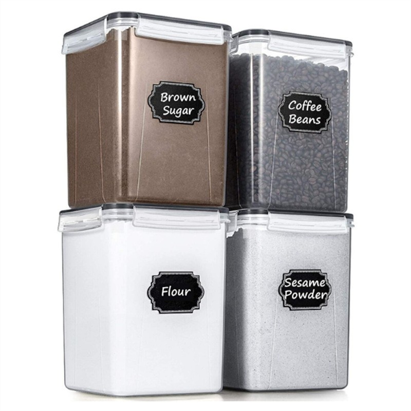 Transfronterizo en stock PP crisper sellado tarro refrigerador Cocina Comida tarro granos almacenamiento tarro snack almacenamiento