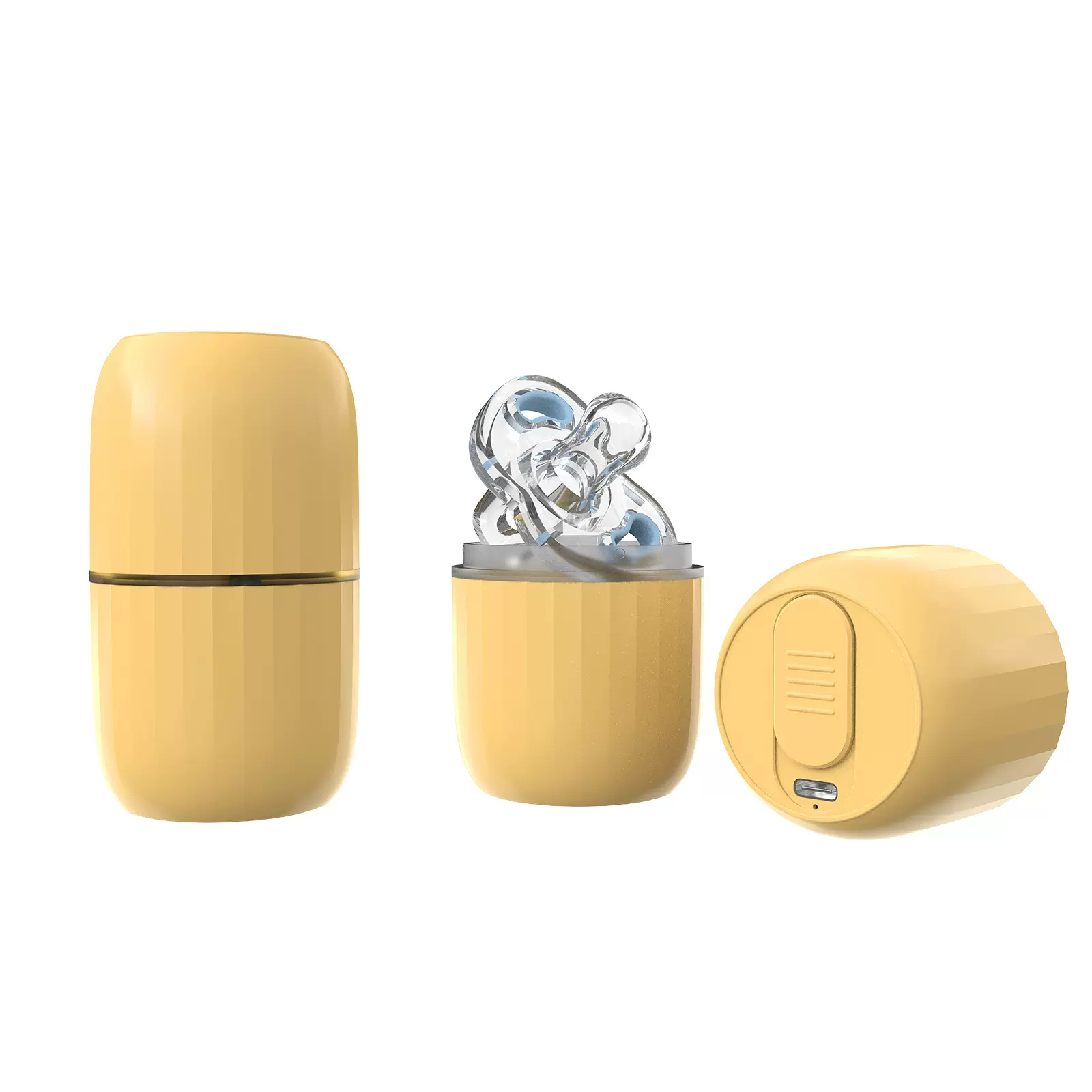 安抚奶嘴收纳紫外线杀菌盒耳机牙箍大肠杆菌杀灭率99.99%TEMU出口