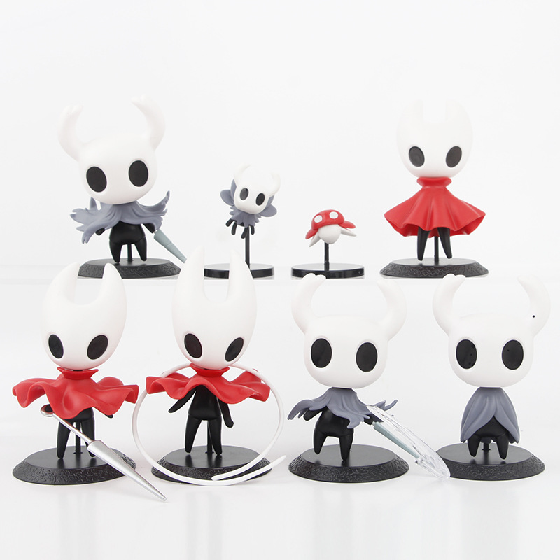 8pc/Set Hollow Knight Figure Hornet Wanderer PVC Model Toys X'mas