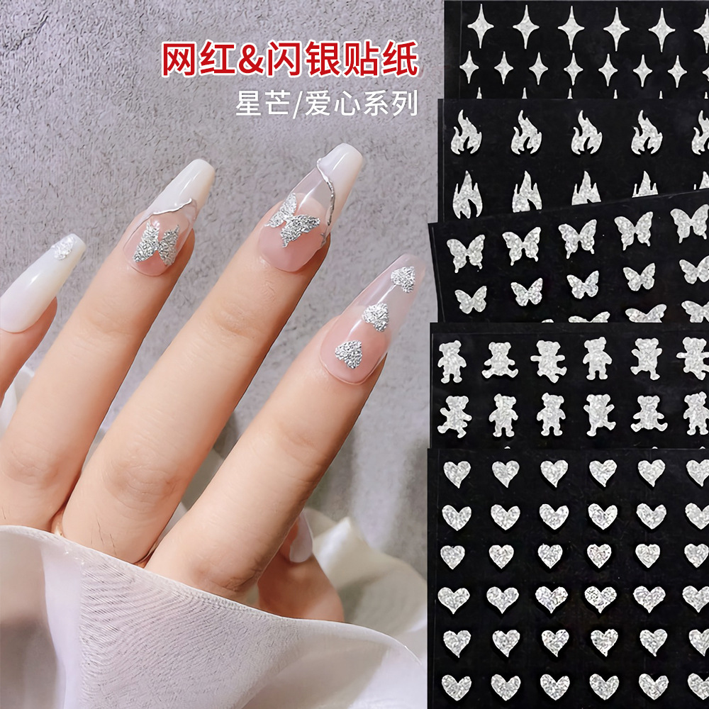 retroreflective nail stickers