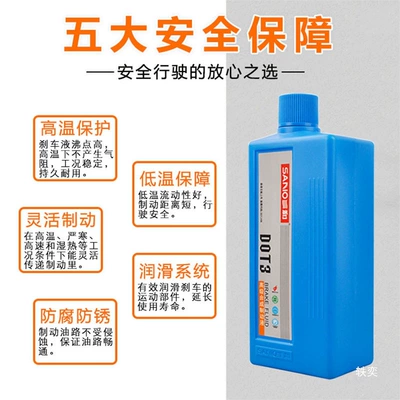 Brake fluid for motorcycles, trucks, tricycles
