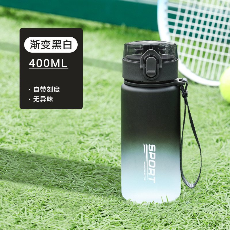 Cassino esmerilado deportes taza de agua portátil de plástico taza para hombres y mujeres creativo estudiante portátil hervidor con tapa espacio taza