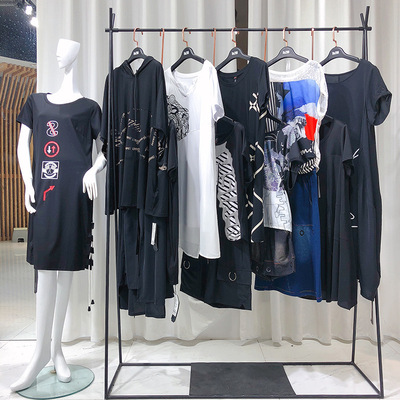 漠希摩夏品牌女装折扣贝左云拾衣汇典抖音快手淘宝直播货源黑马蓝|ms