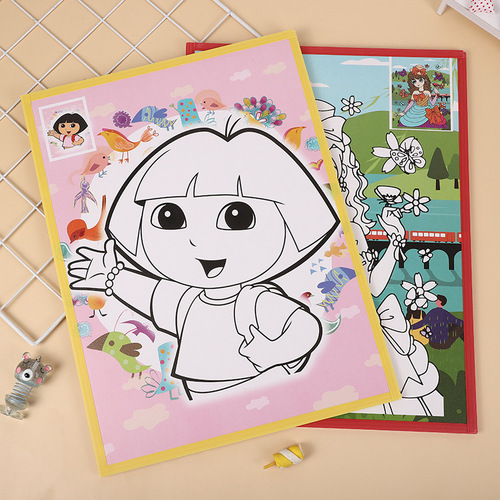 Wholesale large size colorful background graffiti canvas for children's handmade DIY night market stall graffiti canvas wholesale