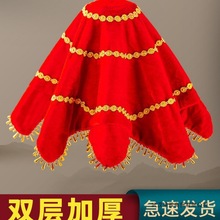 东北扭秧歌手绢花一对二人转八角巾儿童跳舞手帕成人舞蹈考级