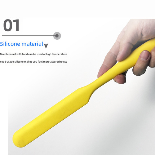 Silicone spatula food grade long integrated cream spatula home kitchen baking butter stirring kiss knife