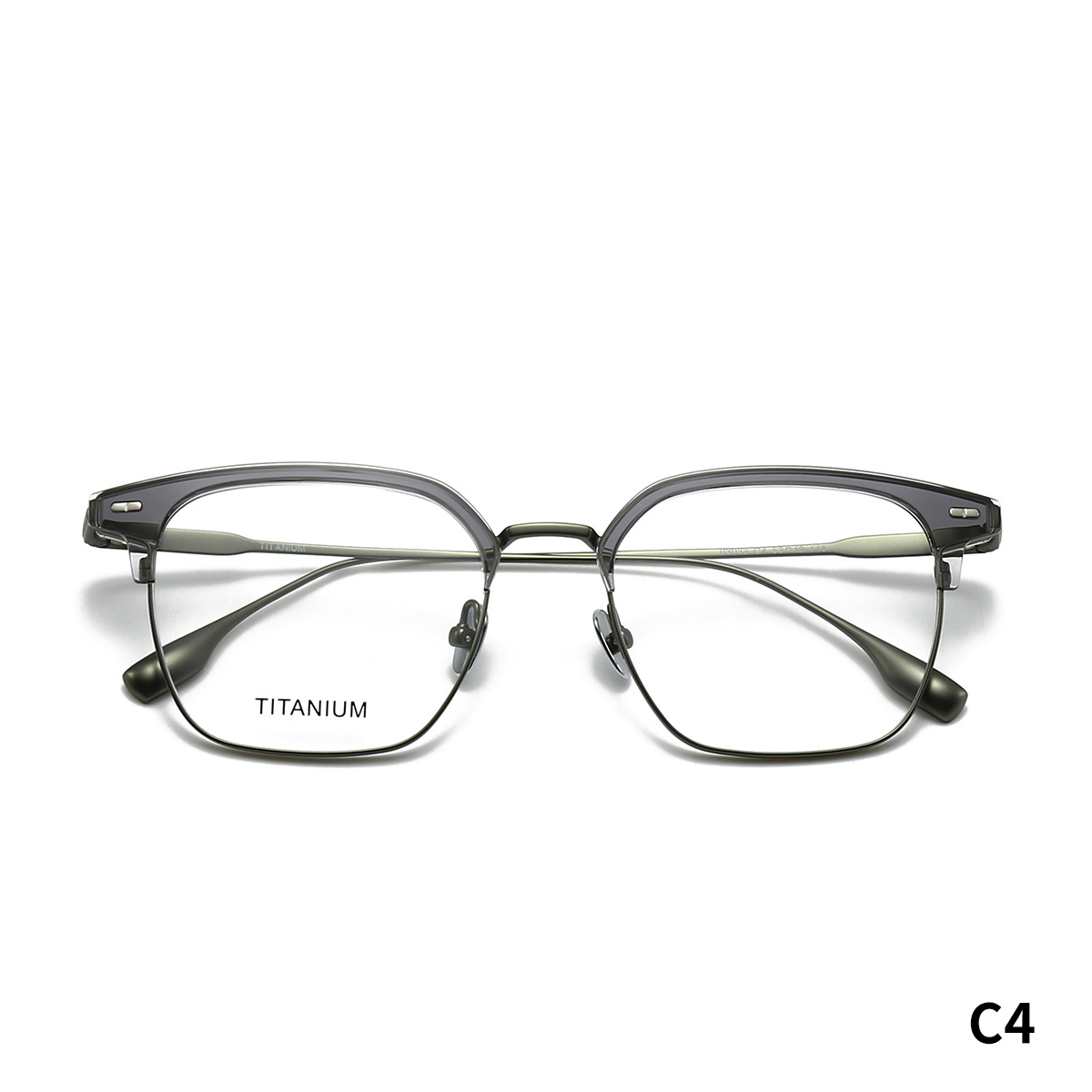 STUDIOMUKU gafas de diseño minimalista de marcos de cejas, diseño de contraste, estilo de ojos retro