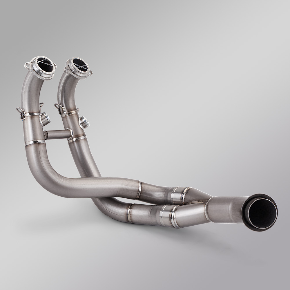 Motorcycle Modification Duke790 890R Titanium Alloy Front Exhaust Pipe Connected to the Original Exhaust 2018-2022