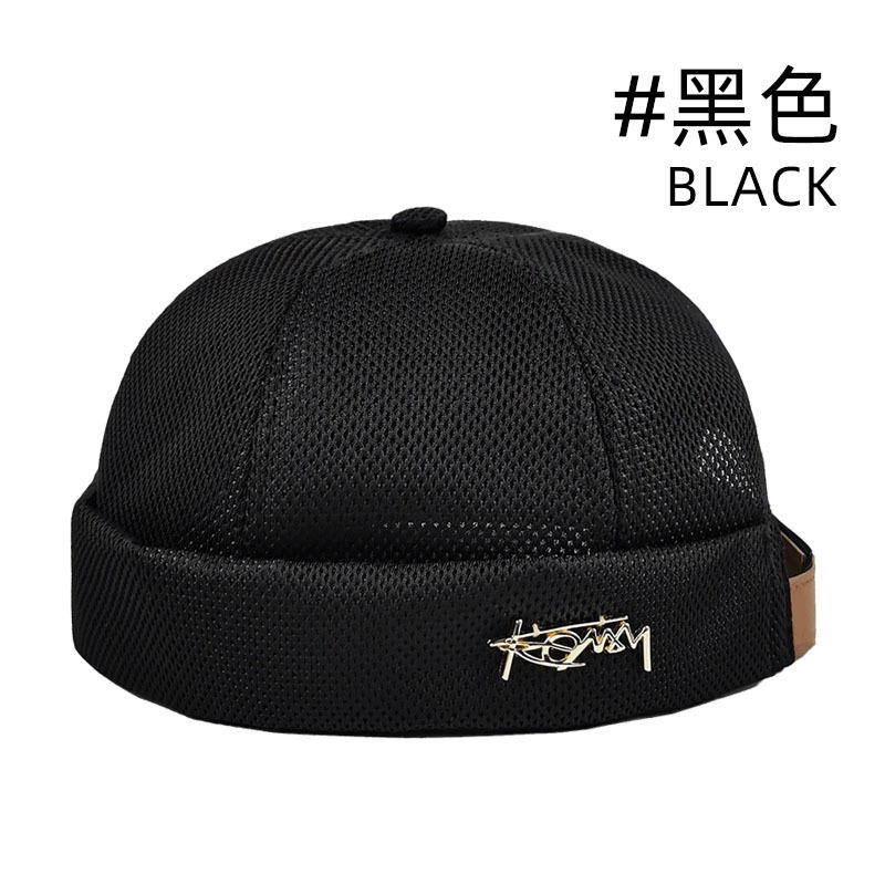 Brimless Preppy Beret for Men 2022 Hip-Hop Street Versatile Beret Spring and Summer Dome Hat Breathable Sun Protection