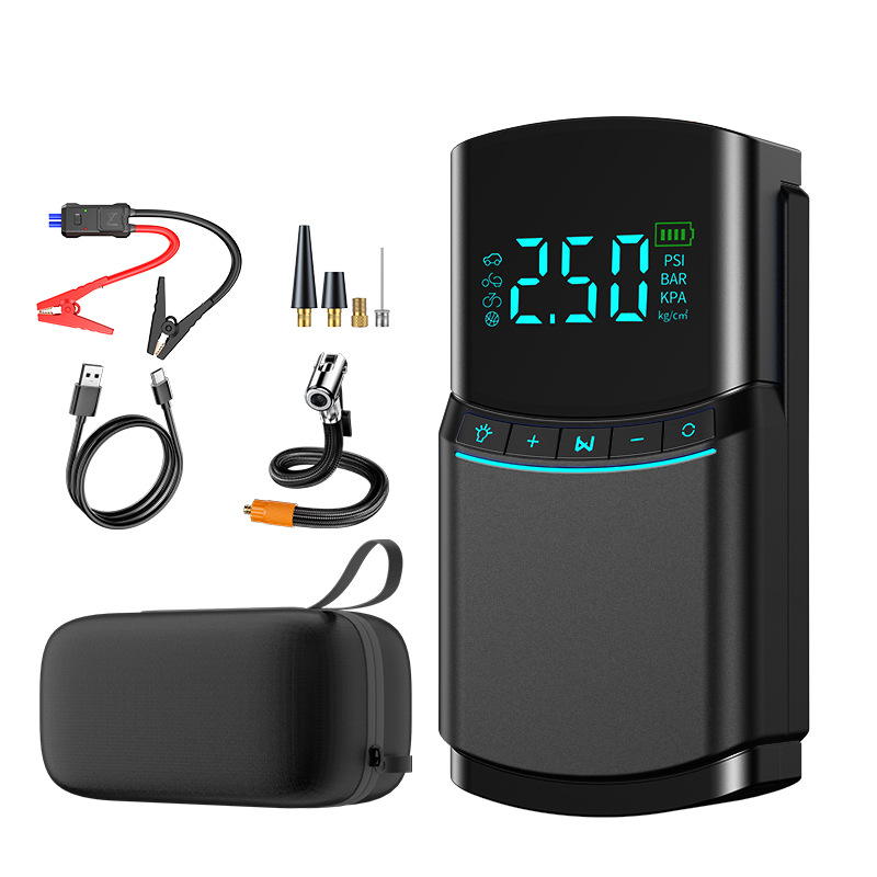 Cross-Border Bn03 Car Emergency Jump Starter with Built-In Air Pump, Multifunctional Power Bank and Ignition Device