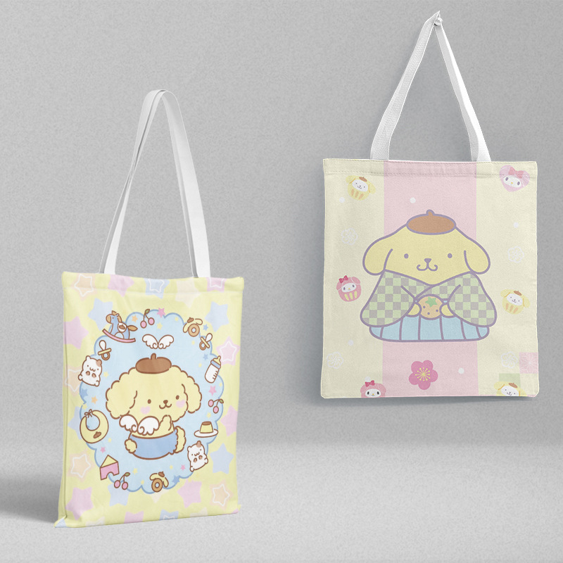 Bolsa de lona Sanli Gull pequeña fresca y simple estilo ins versión coreana hermosa bolsa de hombro bolsa de compras portátil al por mayor