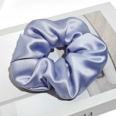 Saç üçün rezinlər, Scrunchie - 30mm-6cm-hair-tie-fog-purple-blue