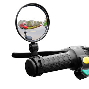 Bike, retroreflective mountain rear view mirror