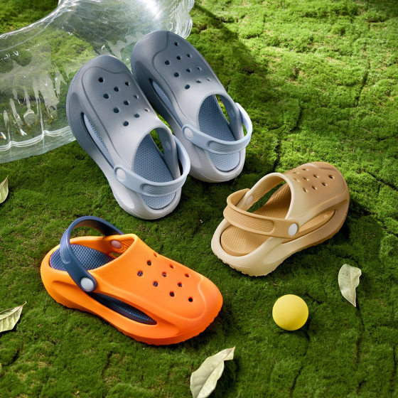 Happy Mary Children's Cave Shoes for Boys and Girls New Outfit Sports Non-slip Gradient Color-changing Beach Sandals for Large Children