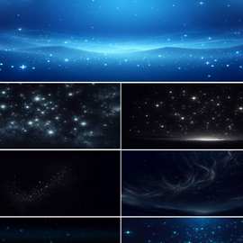 鱼缸背景贴纸夜空星空装饰画水族箱造景太空星空画缸外自粘贴