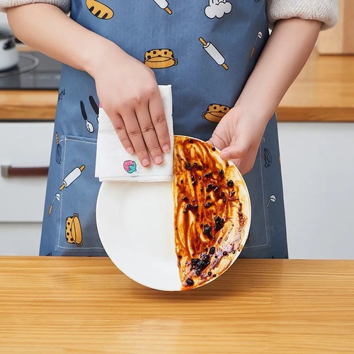 Lazy Person Reusable Wet and Dry Two-in-One Kitchen Paper Towels, Thick and Large for Home Use, Dishwashing Towels, Household Cleaning Paper Towels