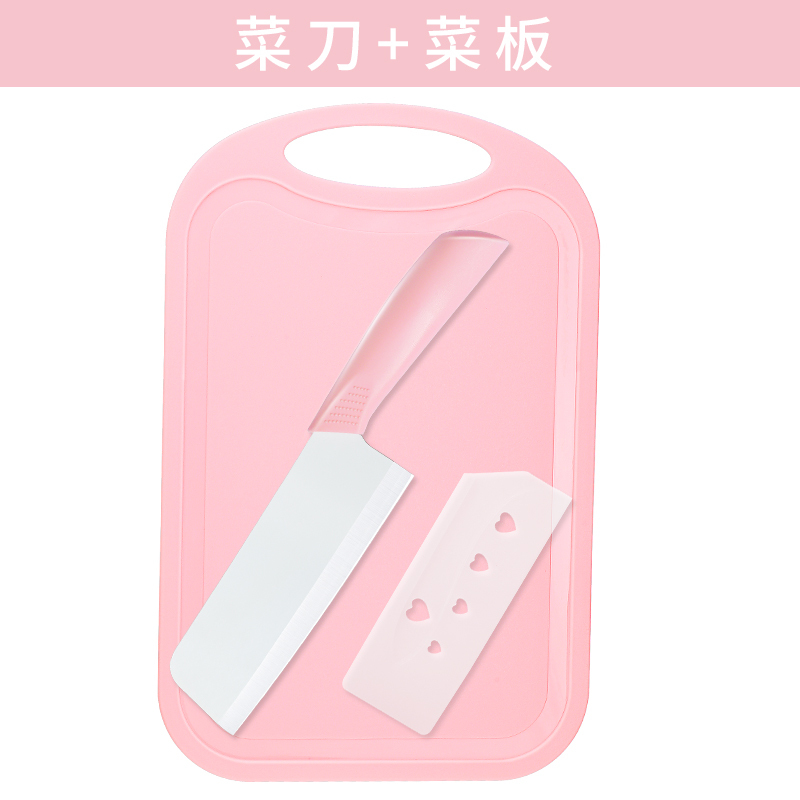 外国貿易家庭用陶磁器刀プラスチックまな板セット包丁まな板二合一赤ちゃん補助食プレゼント代発|undefined