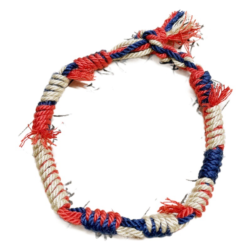 Xizang-style finished five-color rope hand-woven cotton rope hand-woven color wholesale ethnic style original female bracelet artistic