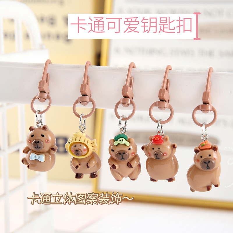 Cute Cartoon Keychain Creative Student Bag Pendant Decorative Accessories Bestie Gift Couple Key Chain Pendant