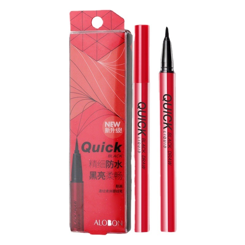 Yabon Cool Black Quick-Dry Liquid Eyeliner Pen, Bold Black Waterproof Smudge-Proof Eyeliner Liquid Pen, Popular Cross-Border Model