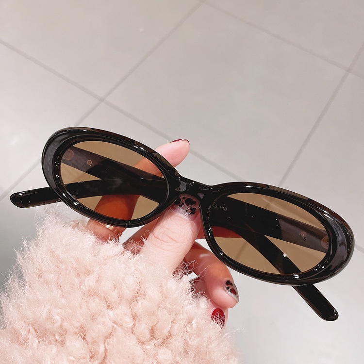 55g Weight Full Frame Glasses Structure Sunglasses Classification Retro Sweet Solid Color Ac UV400 Protection Square Full Frame Women's Sunglasses