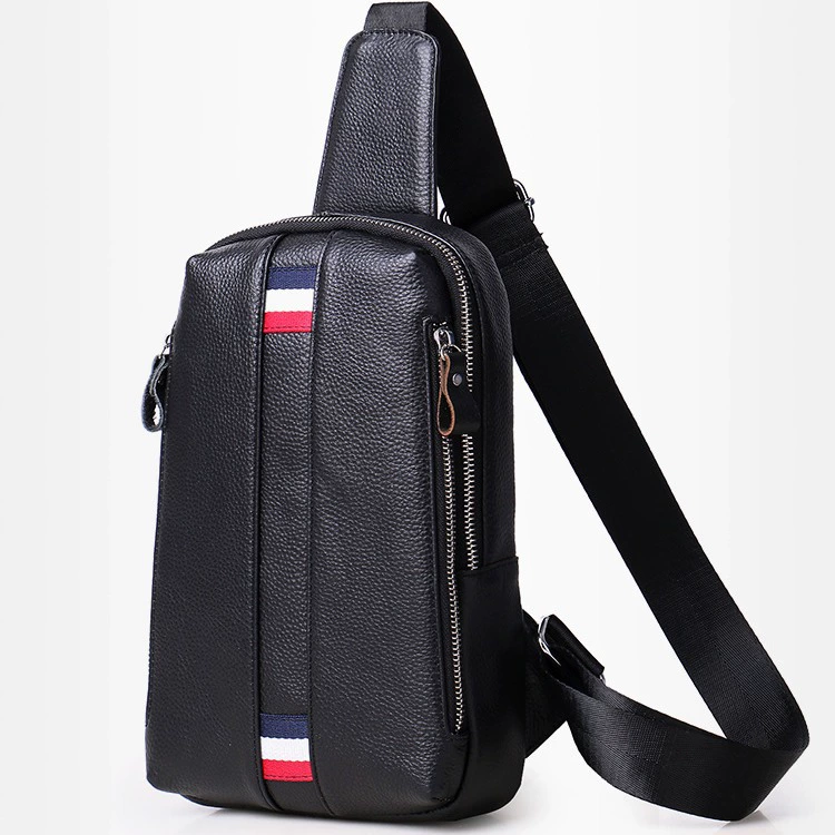 Износостойкая грудная сумка, сумка через плечо для отдыха, belt bag, кожаная маленькая сумка, рюкзак, натуральная кожа, корейский стиль