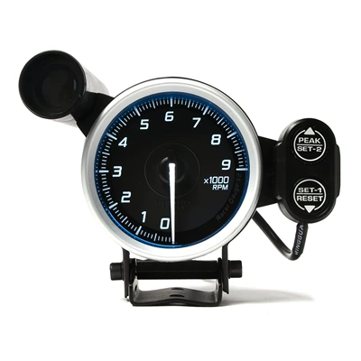80mm meter 12V car – automobile instrument - n2-tachometer-blue-inner-ring-0-9000-rpm