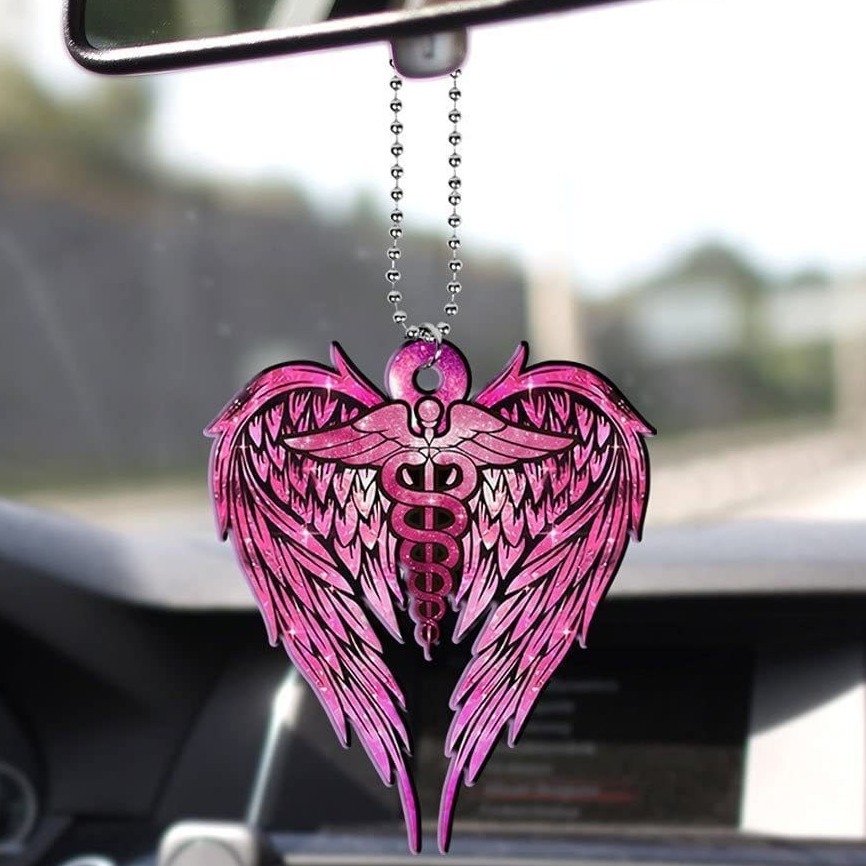 Nuevos productos creativos transfronterizos colibríes acrílico para automóviles colgantes mochila colgantes regalo de cumpleaños decoración para el hogar