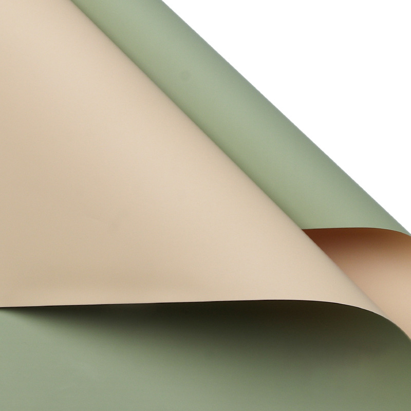 Jiemi materiales de flores florería floristería papel de embalaje de flores impermeable papel euroasiático de dos colores color sólido papel Ouya papel de embalaje de ramo