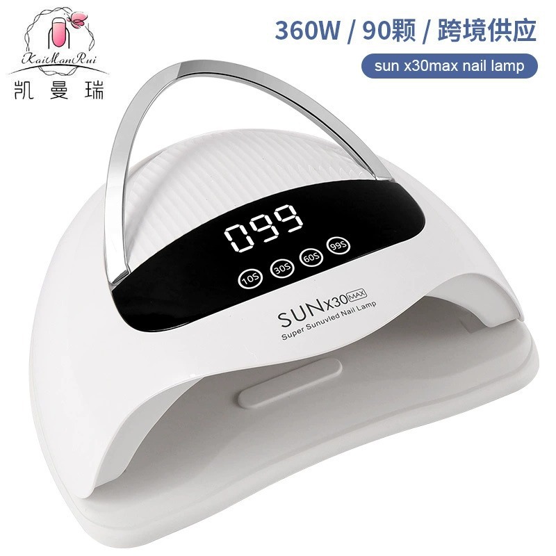 Lámpara de manicuras 360W de alta potencia, tienda de manicuras, lámpara de horno especial, luz de secado rápido, luz de fototerapia de doble fuente de luz, luz UV, máquina de manicuras transfronteriza