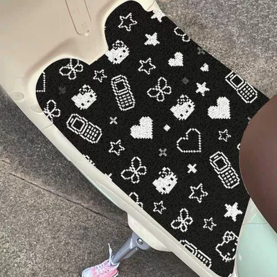 Avtomobil döşəmə paspasları — and Sold in Bulk - zx-kitty-foot-pad-13-3060-silk-circle-small-self-cutting