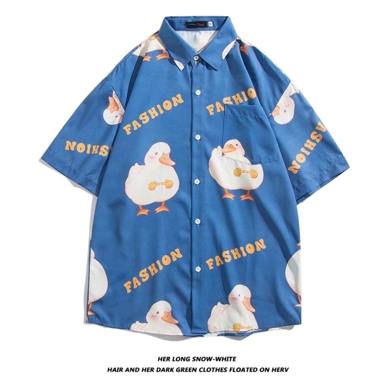 Camisa de manga corta para hombres 2022 nueva camisa floral delgada de secado rápido de moda suelta media manga estilo Hong Kong Ruan media manga guapo