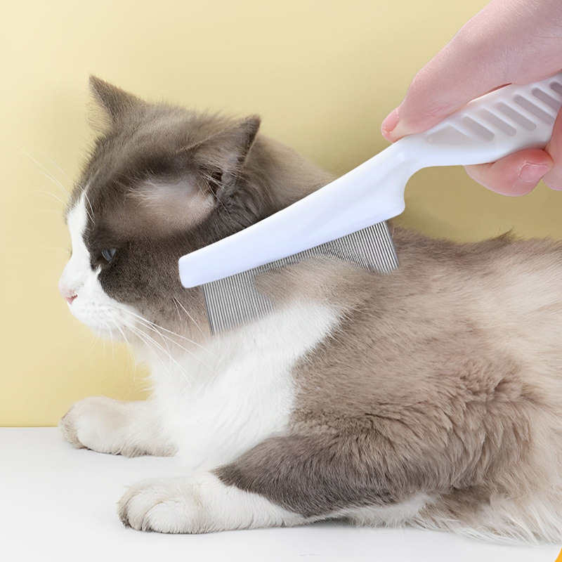 ペットの猫の犬の毛の櫛の小さい列の櫛の顔の櫛は目の部を整理して顔の針を整理してノミの櫛を梳きます。|undefined