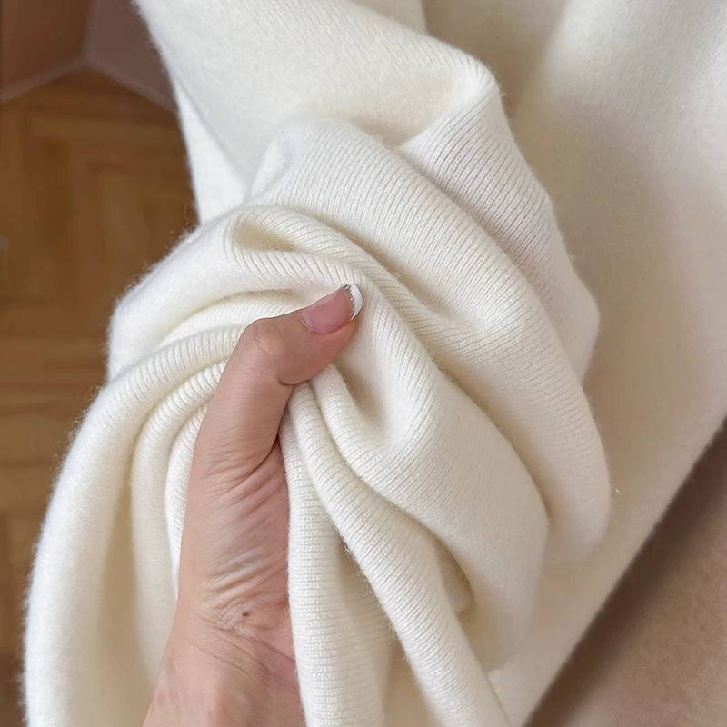 Шерстяные демисезонные брюки, высокая талия, свободный прямой крой, one size
