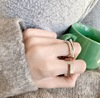 Brand accessory, retro men's ring, fashionable trend chain, internet celebrity, simple and elegant design, European style