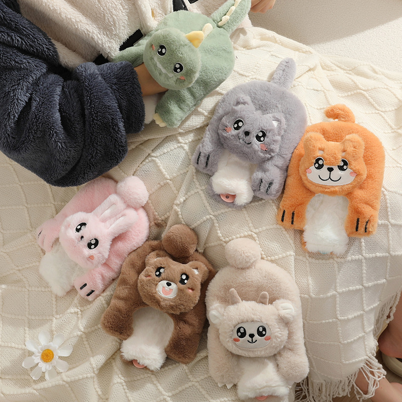 新しいかわいいアニメのぬいぐるみが手に入れた注水湯たんぽ卸売りは防爆pvc湯たんぽを厚くして分解して洗うことができる|undefined