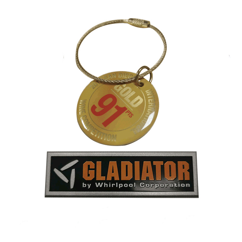 厂家直销 印刷铝质冲压标牌 香水瓶标签铭牌 压铸箱包标牌