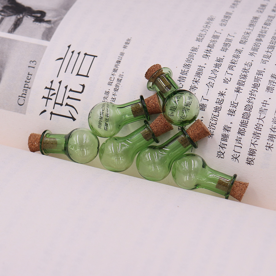 5g Weight Ornaments Jewelry Making Type 2.5-3CM Jewelry Making Size Drift bottle Classification 1 Piece Quantity Wooden plug, Glass Material Geometric Pattern Simple Style Style 1 Piece 2.5-3CM Wooden Plug Glass Geometric Drift Bottle 6