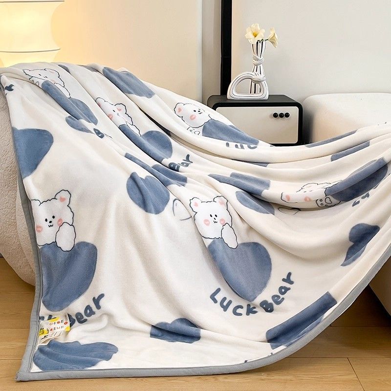 Leche mantas de lana de coral brida gruesa mantas de lana de coral mantas de siesta mantas de invierno