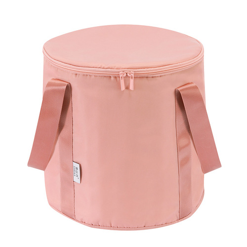Foldable foot bath bag, reaching the calves, home-use portable foot washing basin, heat-preserving travel foot bath tub