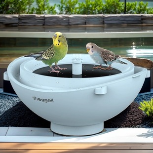 Cross-Border Hot-Selling Pet Supplies Courtyard Garden Outdoor Decoration Indoor Smart Automatic Bird Bath