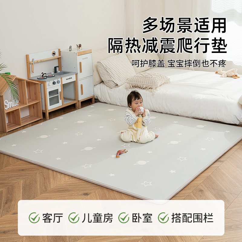 七彩龙IXPE婴儿爬爬垫2.5cm加厚内胆整体垫宝宝爬行地垫益智早教|undefined