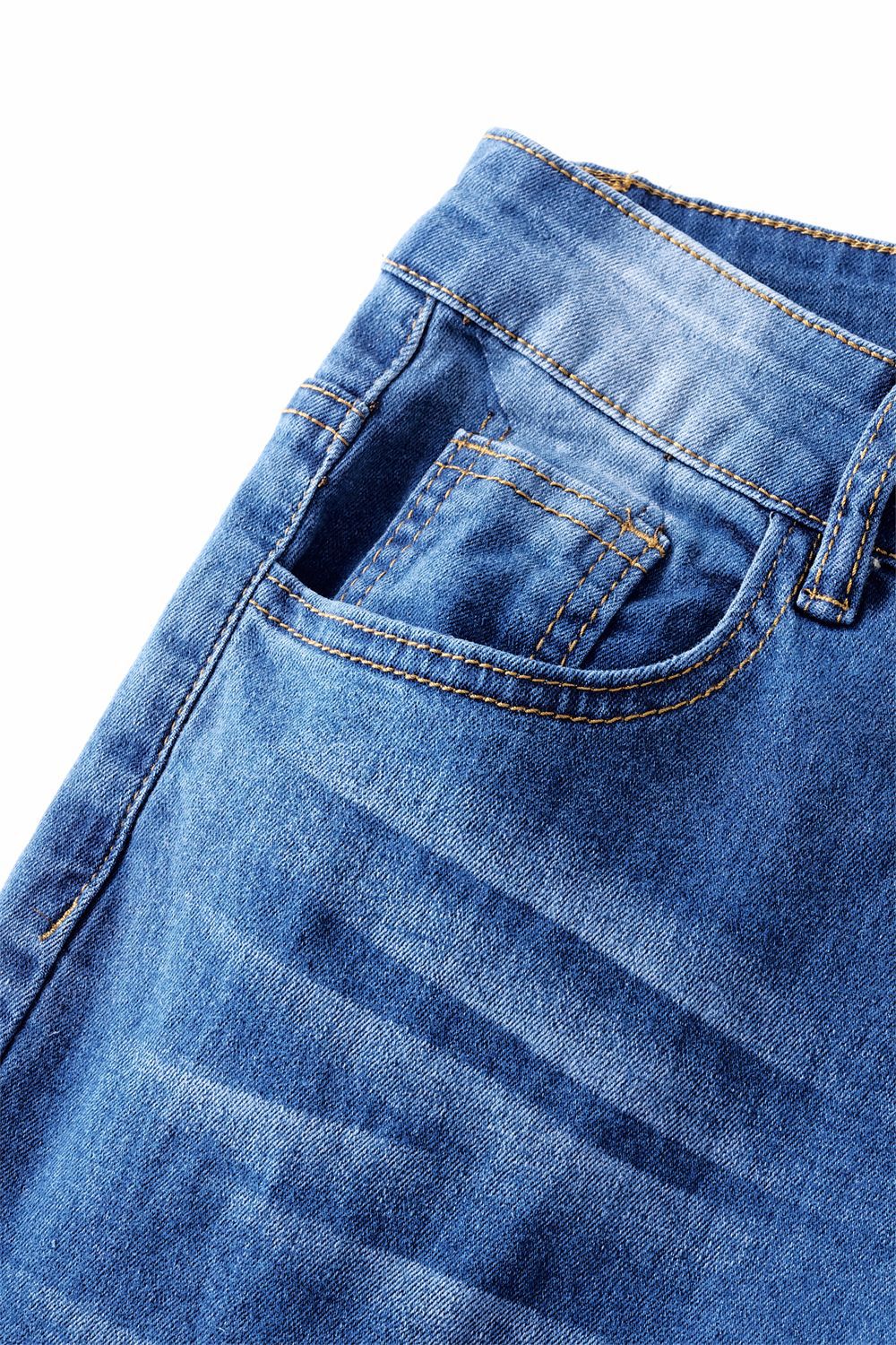 ChicShe Cross-Border Europea Ad North America Skiy Stretch Tassel Flared Wome's Trousers Log Pats Solid Color Jeas_voghion.com