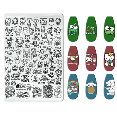 Dırnaq bəzəkləri | Templates for Nail Art, Rectangular - dk-048