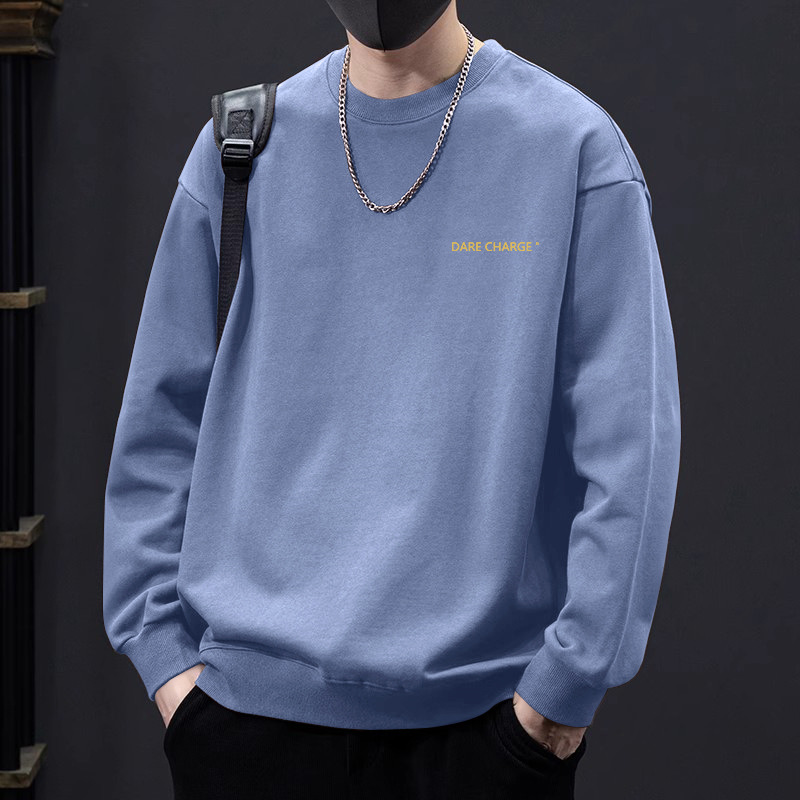 그레이블루 라운드넥 스웨트셔츠 레귤러스타일-1604【GL】