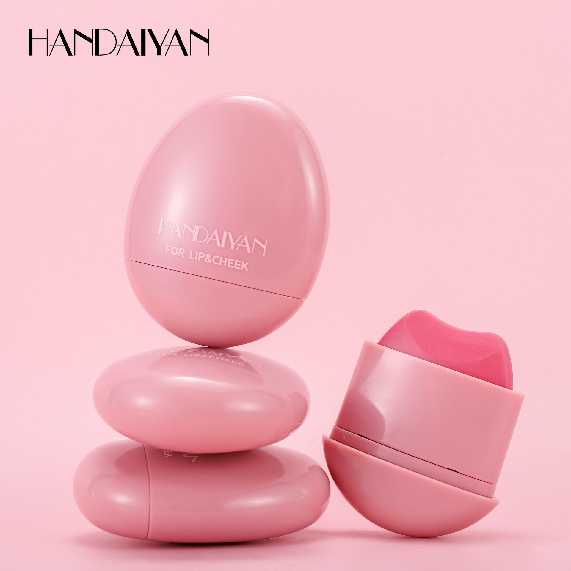 Blush transfronterizo al por mayor HANDAIYAN Pebble Blush fácil de colorear monocromático mate 5 color blush