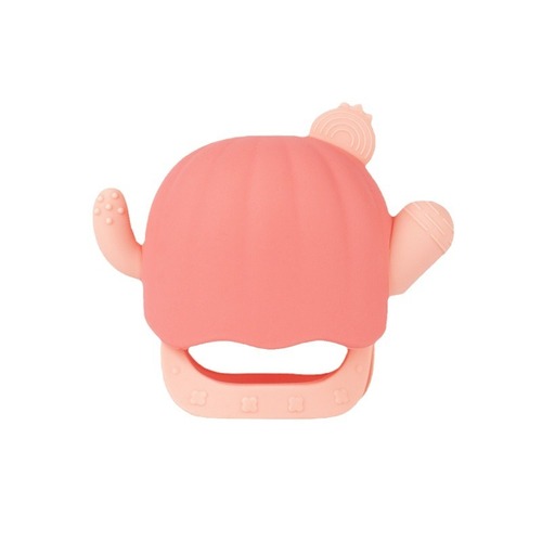 Wholesale cactus hand guard teether baby anti-eating hand artifact molar stick infant chewing gum silicone toy