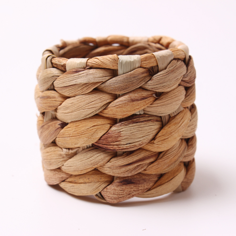 25g Weight Napkin ring Kitchen and drinking utensils 1 Set of 6 Quantity Indoor, Daily Occasion Hemp Rope Material Solid Color Pattern Casual Style Casual Solid Color Hemp Rope Napkin Ring 1 Set Of 6 11