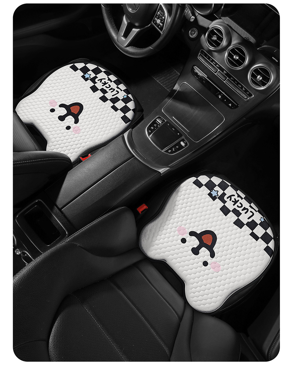 Summer Honeycomb Gel Car Seat Cushion Office Ice Silk Chair Cushion Cartoon Butt Cushion Gel Breathable Seat Cooling Cushion