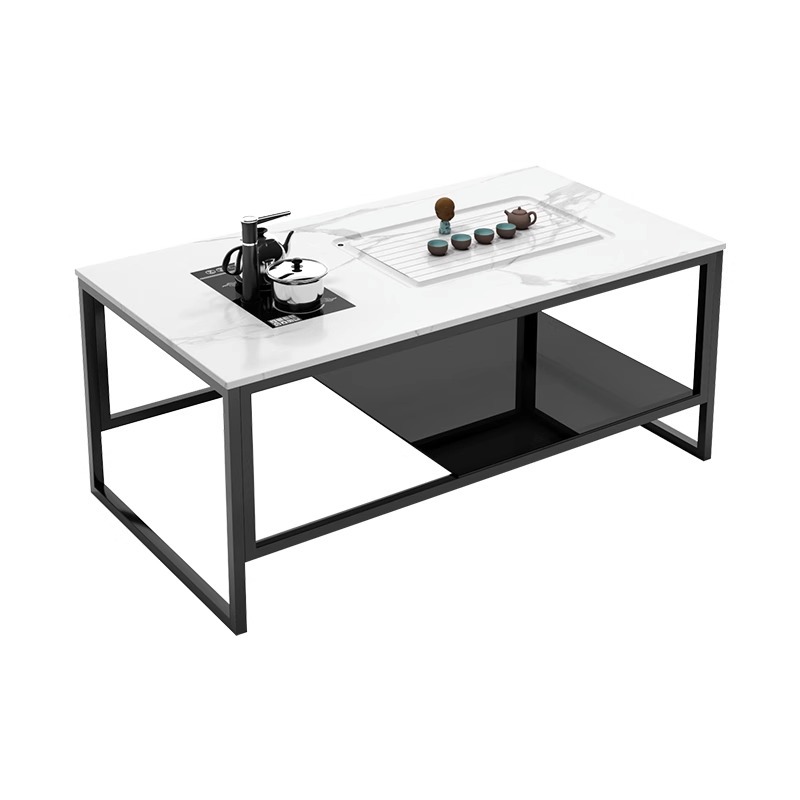 Rock placa Kung Fu mesa de té moderno minimalista Oficina sofá mesa de té combinación Luz de lujo Casa pequeño apartamento